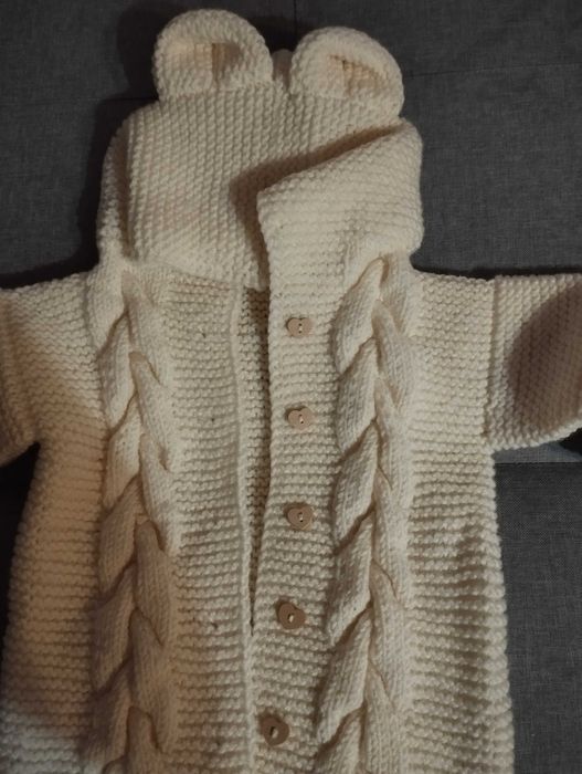 Welniany kombinezon 80 86 92