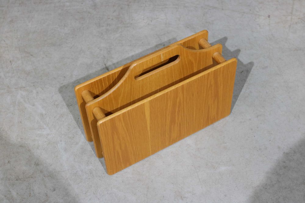 Porta Revistas nórdico em carvalho