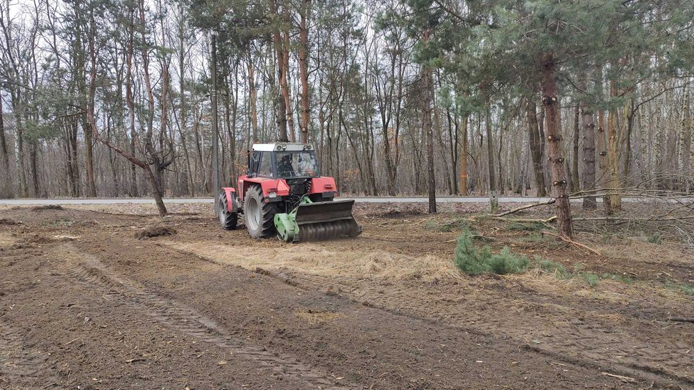 Oczyszczanie działek, Mulczer leśny, Karczowanie, Rekultywacja terenu