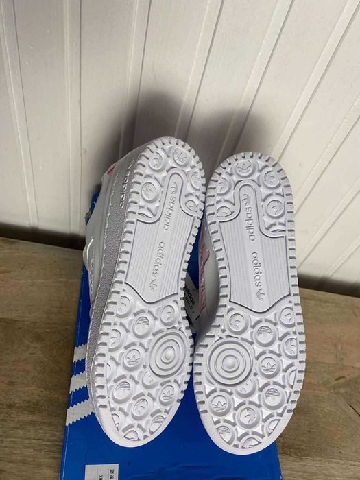 Buty tenisówki adidas forum bold białe org skórzane 38