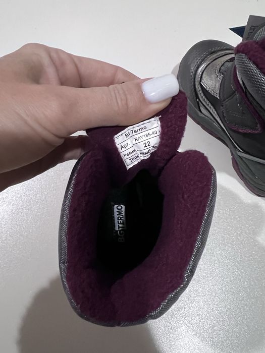 Дуже теплі та якісні сапожки B&G для дівчинки 22 розмір (повномірні)