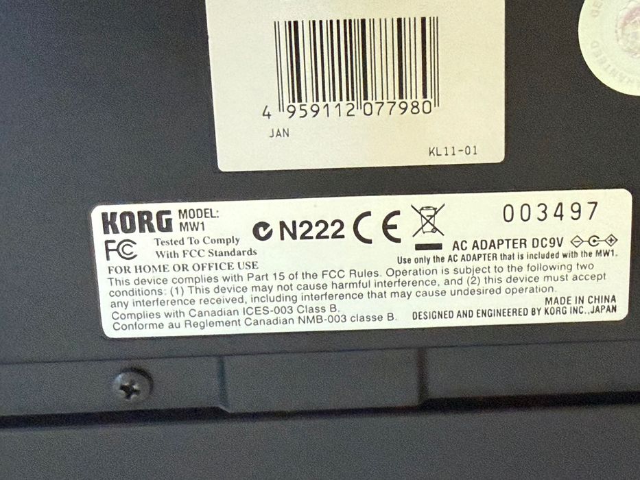 Korg Microstation 62 teclas