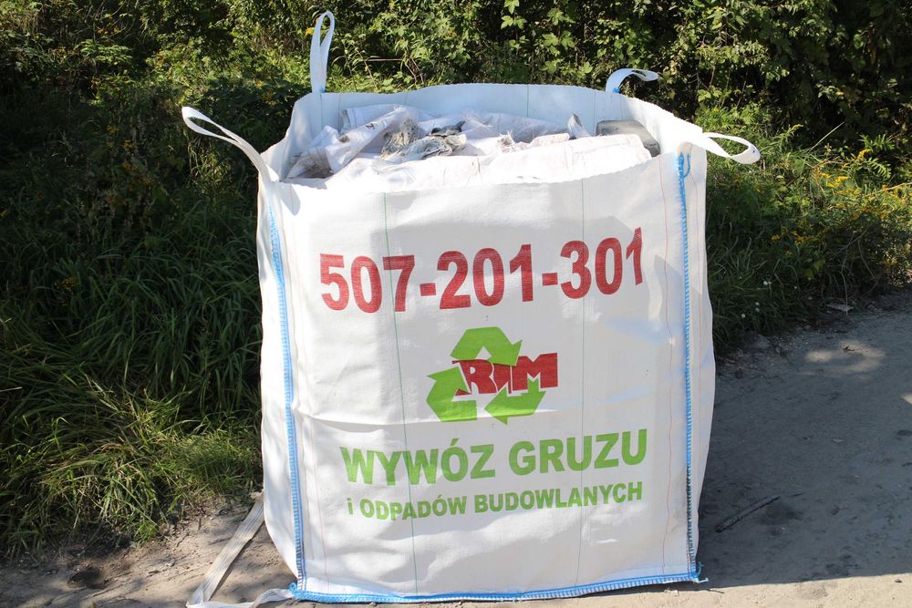 BIG BAG Wywóz gruzu  Warszawa,Otwock,Józefów worki big  bag