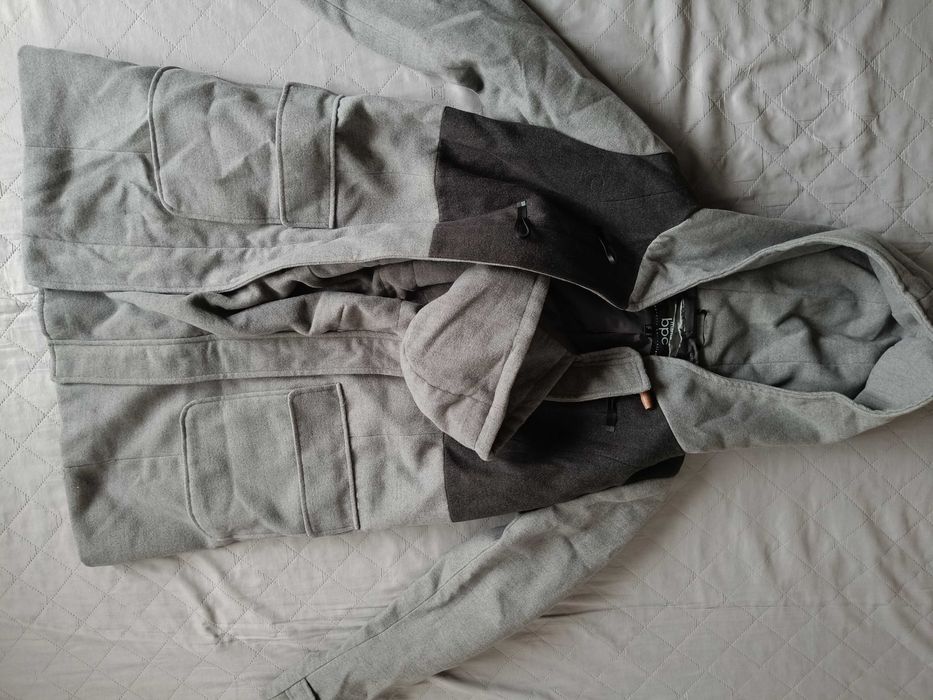 BPC mama, NOWY płaszcz ciążowy z panelem dla malucha, r. 38