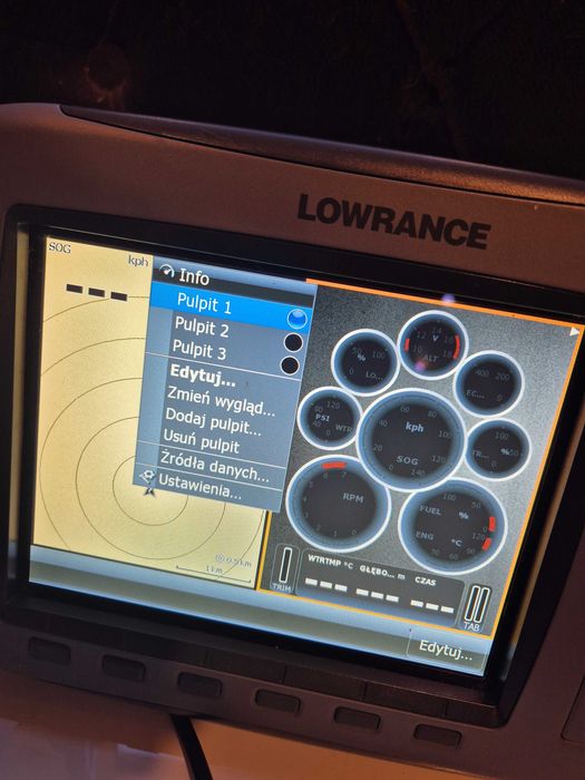 Lowrance HDS 8 echosonda ploter gps map