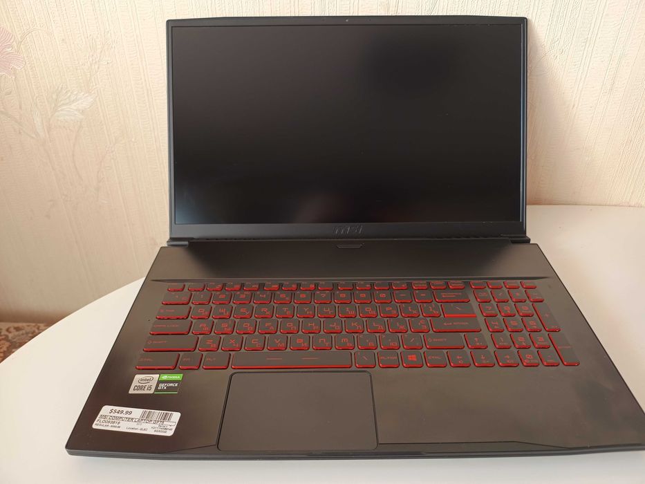 MSI GF75 Thin 10CS i5-10300H 8G nVIDIA GTX1650Ti 4Gb SSD512Gb HDD1Tb