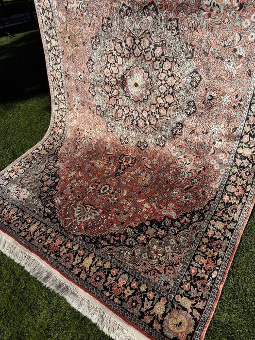 Jedwabny ręcznie tkany dywan perski GHOUM / Qom 310x185 galeria 35 tyś