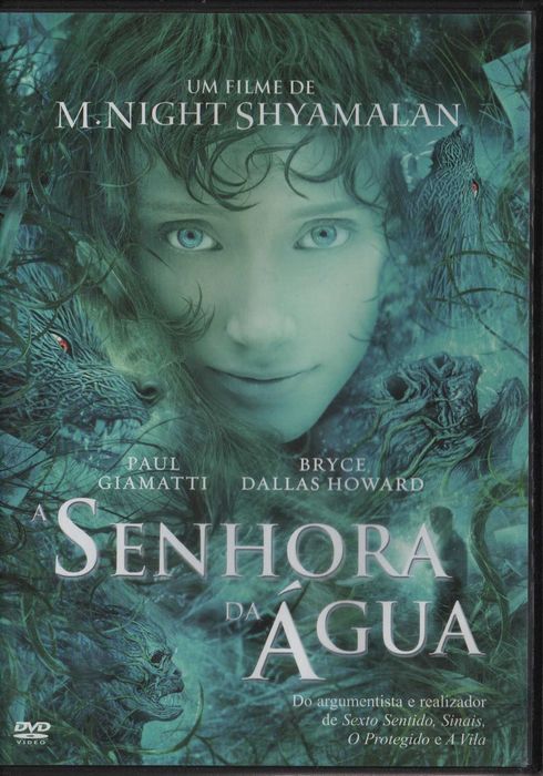 Dvd A Senhora da Água - fantástico - extras