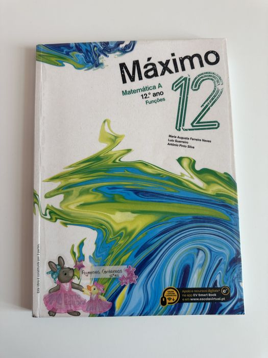 Manual de Matemática 12 ano “Máximo” 3 partes e Caderno de Atividades