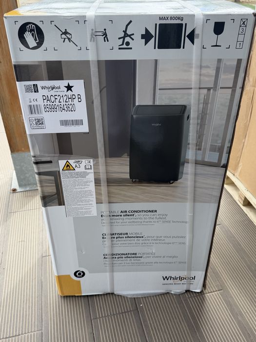 Ar Condicionado Portátil WHIRLPOOL PACF212HP - 12.000Btu