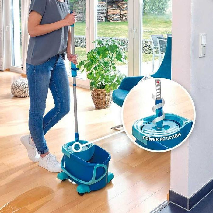Набір для прибирання Leifheit CLEAN TWIST Mobile Disc Mop Ergo Set 52102 з відром 6 л