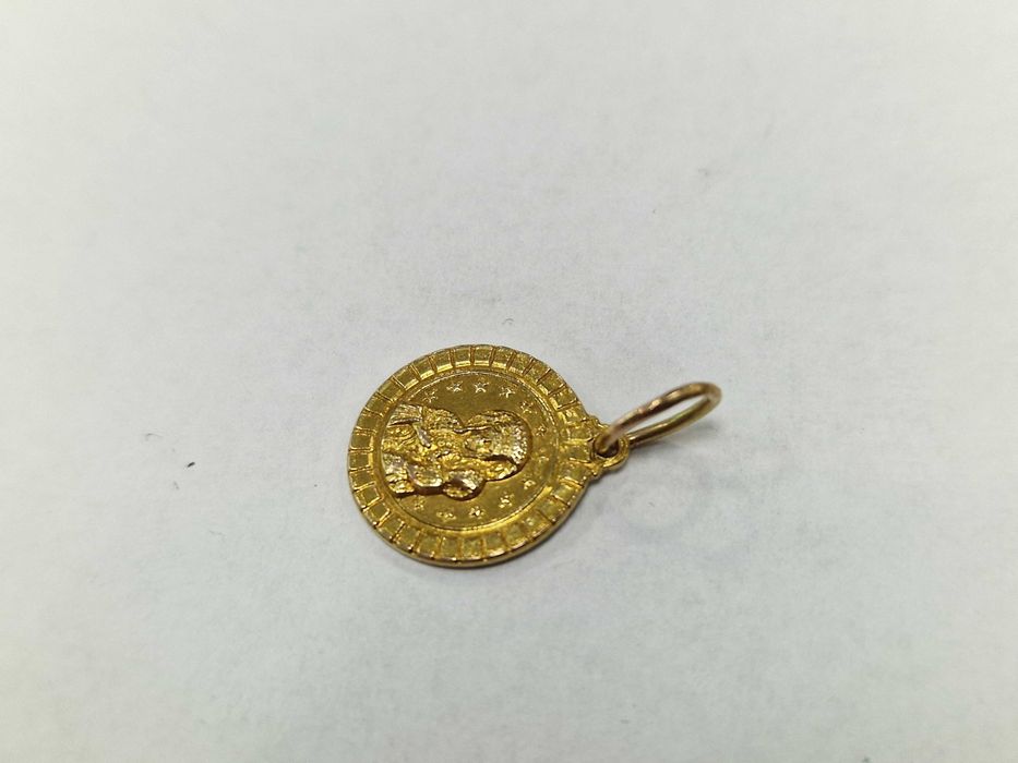 Złoty wisiorek/ medalik/ 585/ WARMET/ 1.45 gram/ Warszawa 1963-86
