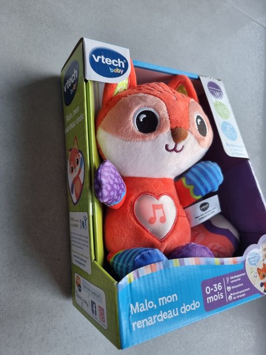 Lis Pluszak interaktywny śpiący lis szumiś Malo Vtech