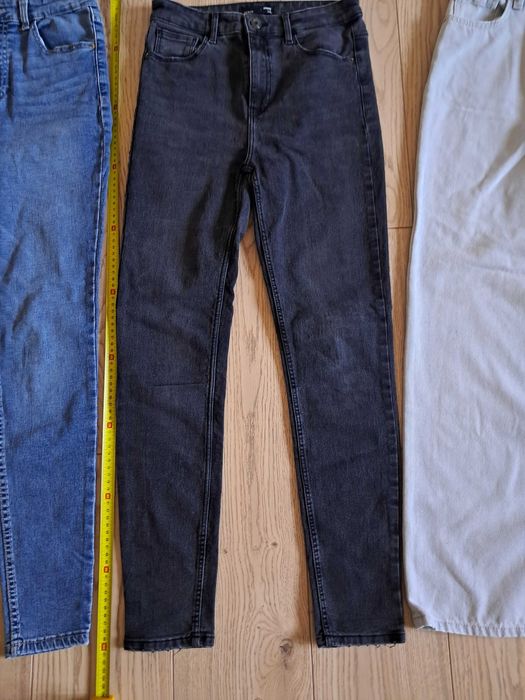Jeansy zestaw 36 stan bardzo dobry dzwony sinsay