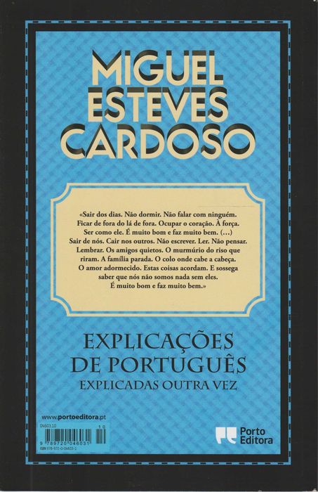 Explicações de Português Explicadas Outra Vez - Miguel Esteves Cardoso