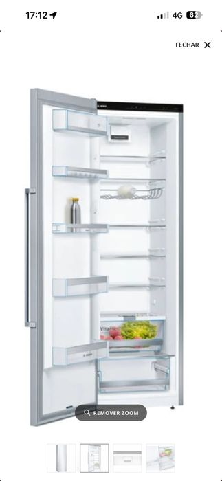 Frigorífico BOSCH KSV36AIEP (Ventilado - 186 cm - 346 L - Inox)