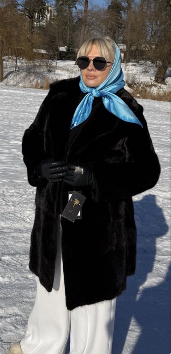 Шуба норковая  Новая blackglama manacas халат англ ворот