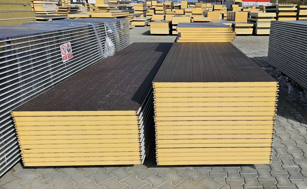 Płyty warstwowe ścienne 40/60/80/100mm – 3m i 4m dostępne od ręki Płyta warstwowa ścienna PROMOCJA !!!