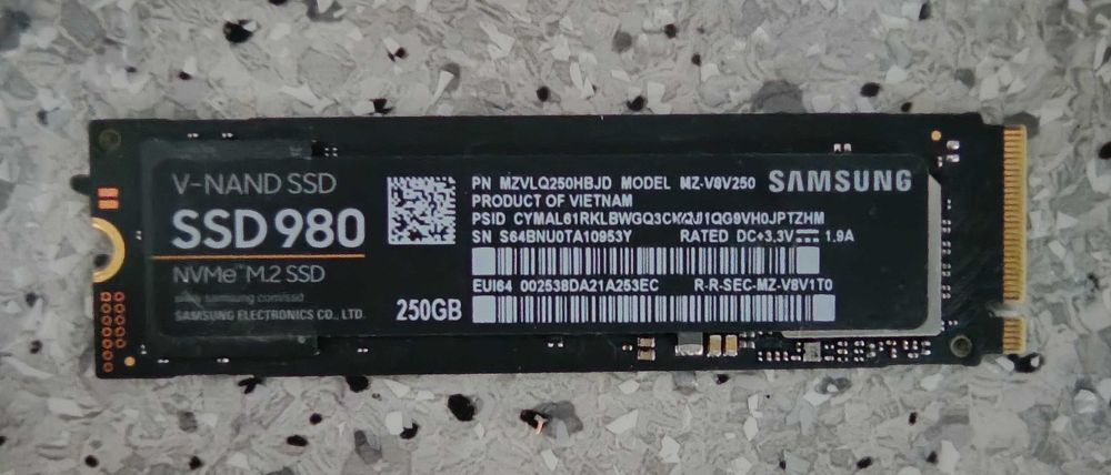 Dyski Nvme Samsung SSD 980 250GB duża ilość
