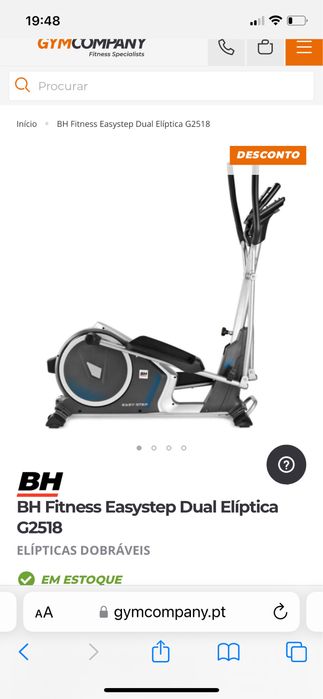 Eliptica BH Fitness Easystep Dual Elíptica G2518