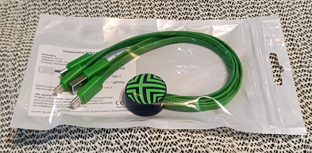 Uniwersalny kabel ładujący Zielony USB Micro USB Typ C Lightning iPhon