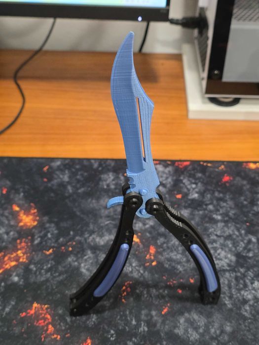 3D Printed Butterfly Knife / Balisong – CS Style – Training / Display