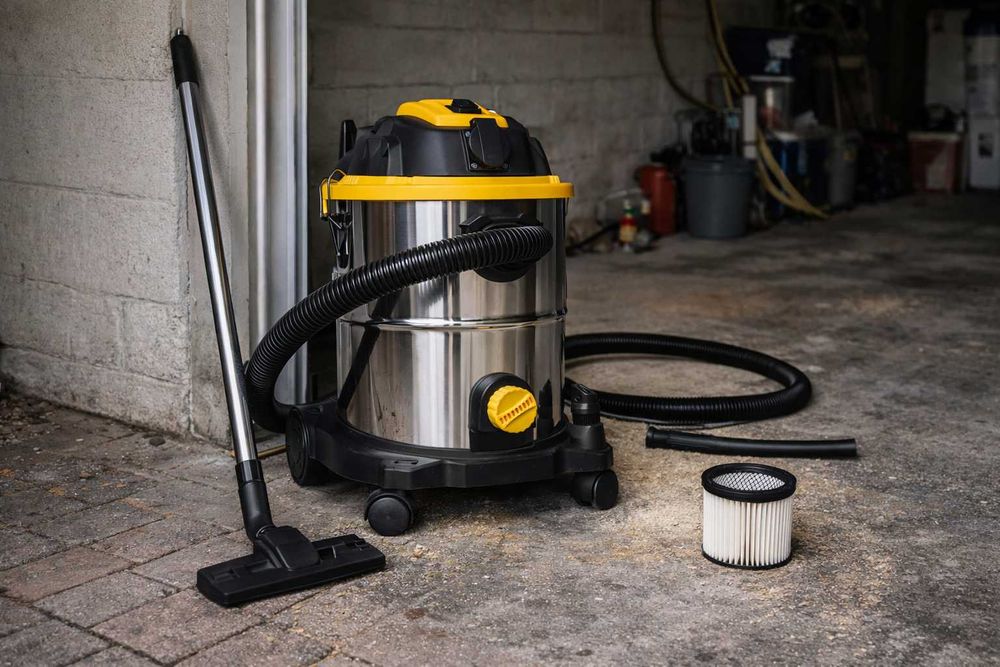 NOWY Odkurzacz Bezworkowy Przemysłowy Sucho-mokro Z Otrząsaczem ODBIÓR