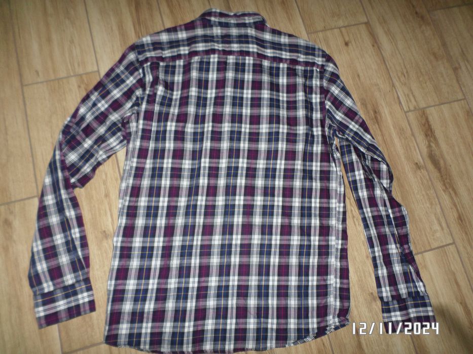 Firmowa męska koszula w kratkę-TOMMY HILFIGER-M