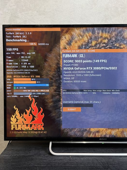 Ігровий ПК RTX 3080/ R7 5800X/ RAM 16/ SSD 1 Tb стан нового