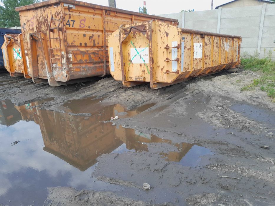 kontener na gruz wywóz gruzu śmieci koleba kontenery wywrotki wanny
