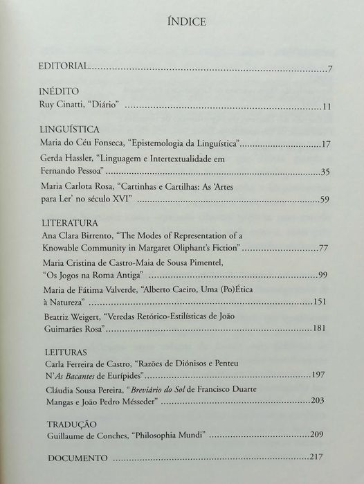 Revista Diana - DLL Universidade de Évora (2 números)