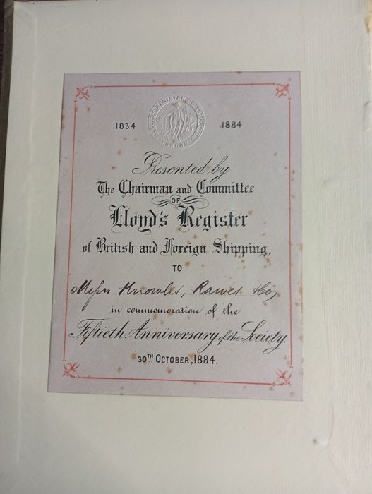 Livro Antigo e Raro: Annals of Lloyd's Register (1884)