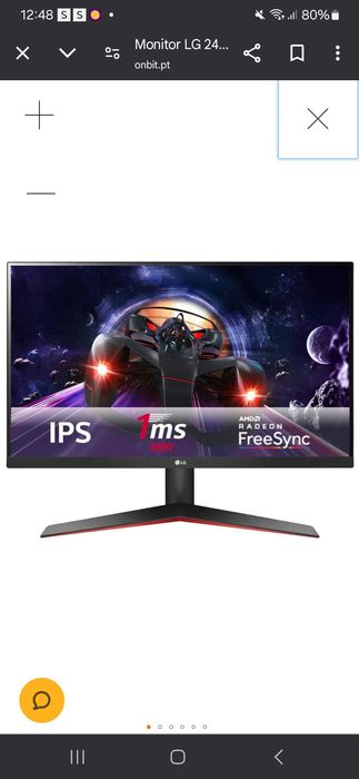 Monitor Lg 75hz 1Ms