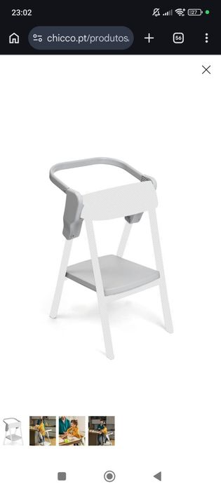 Cadeira alimentação Chicco + torre de desenvolvimento Chicco