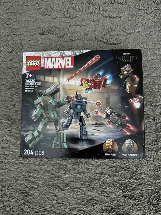 LEGO® 76320 Marvel Super Heroes - Iron Man i War Machine kontra drony Hammera