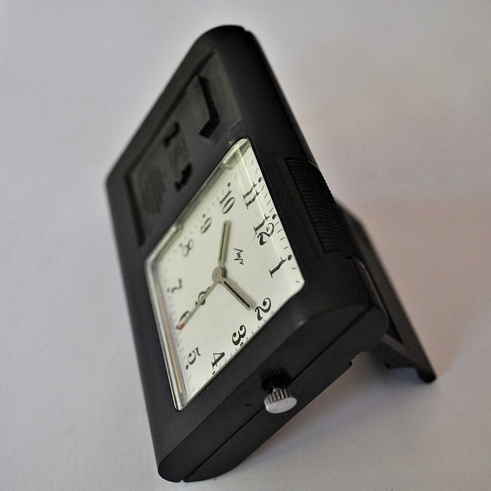 Ładny rzadki mechaniczny zegarek budzik Łucz