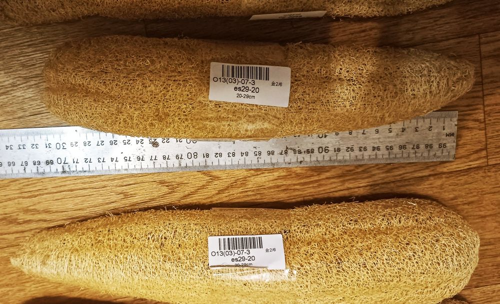 Мочалка люффа натуральна довжина від 25 см