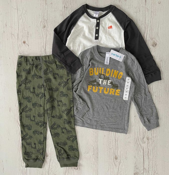 Костюм трійка Carter's 5T на 4-5 р (104-110см) 2 реглана + штани
