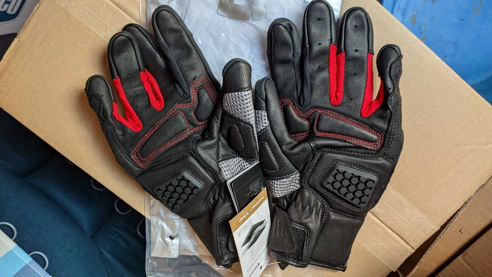 Luvas moto, tamanho L, novas: Revit Dirt 3, Furygan, Suomy, luvas pele
