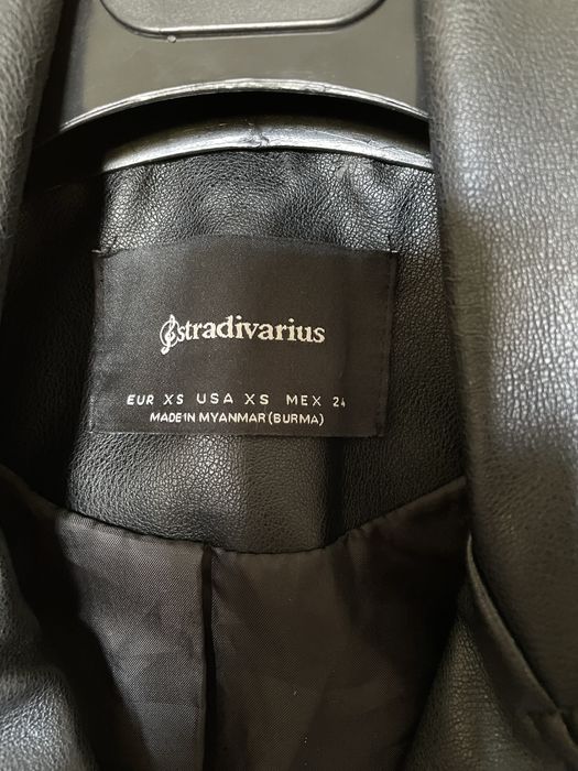 Ramoneska, kurtka eco- skóra, Stradivarius r.XS