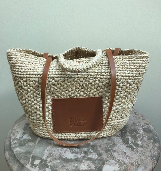 Mala cesto grande natural Bimba y Lola