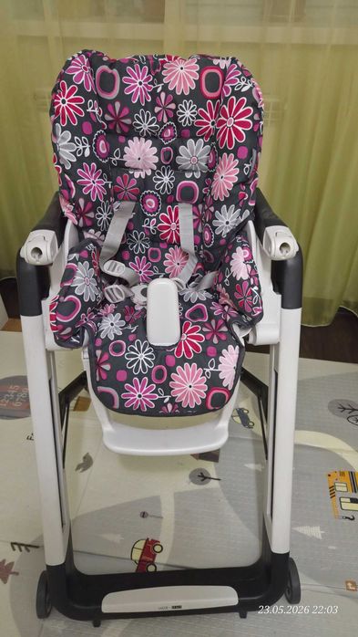 Дитячий стільчик для годування Chicco Polly 2 в 1 (0+ шезлонг) + новий чохол