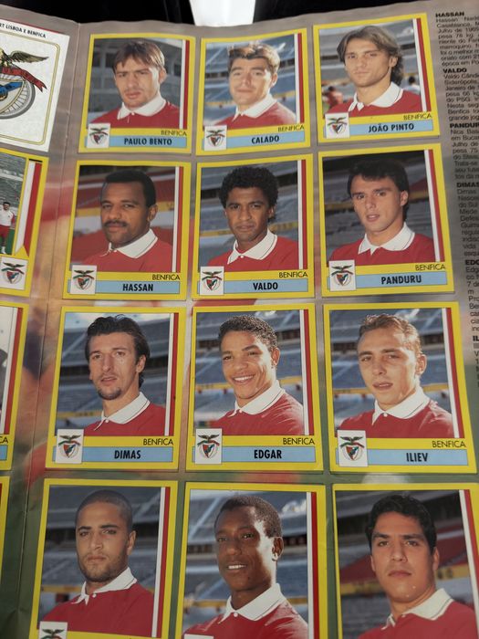 Caderneta Panini epoca 95-96