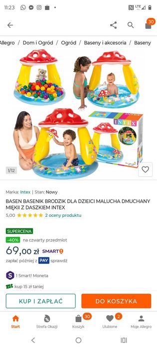 Basen dziecięcy jak nowy
