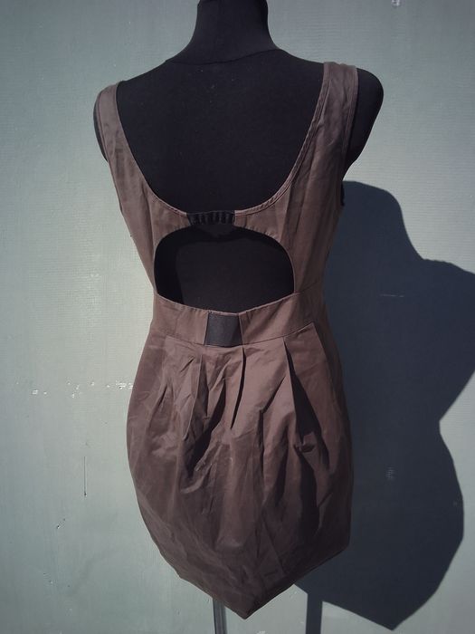 AllSaints sukienka khaki brązowa XL