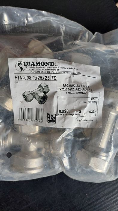 Trójnik Pex 25x25x1" GW