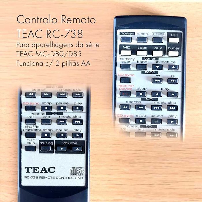 Telecomando de Aparelhagem TEAC RC-738