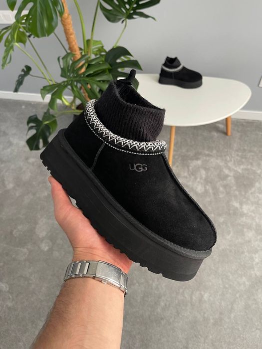 Buty UGG tasman platform sock black