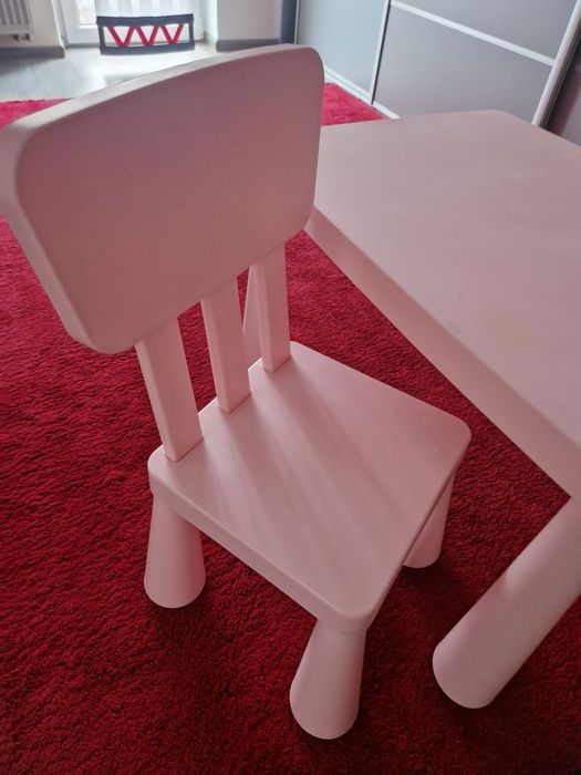 Zestaw 2 krzeseł i stolik IKEA, mammut