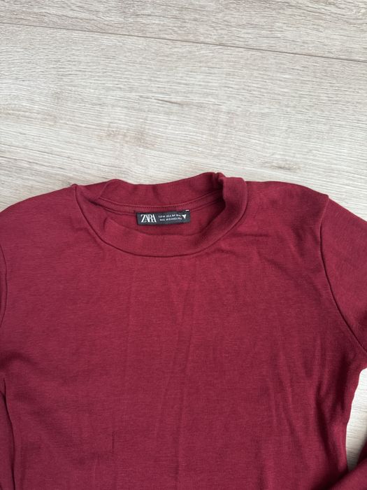 Боді Zara  бордове та чорне